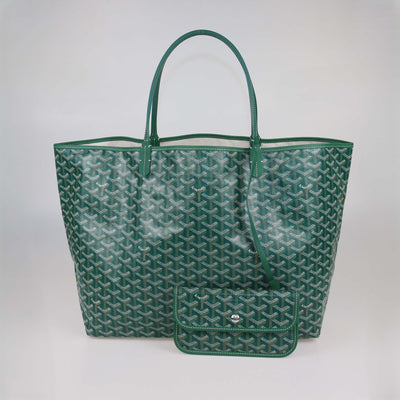 Goyard Green Goyardine Coated Canvas Saint Louis GM Tote