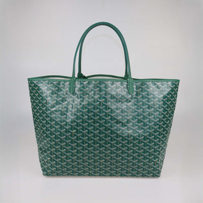 Goyard Green Goyardine Coated Canvas Saint Louis GM Tote