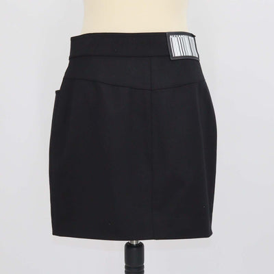 Alexander Wang Black Wool Studded Mini Skirt