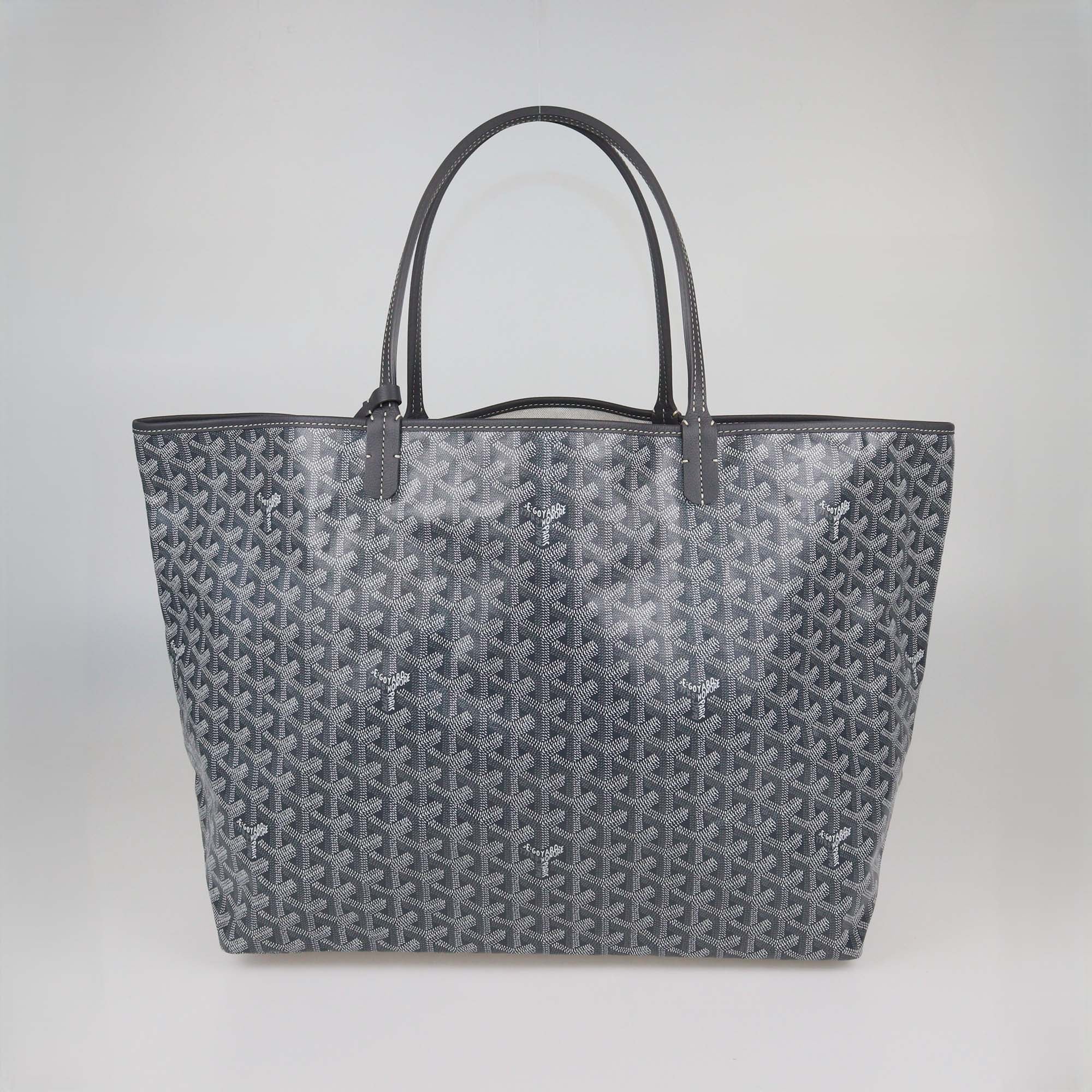 Goyard Grey Goyardine Coated Canvas Saint Louis GM Tote