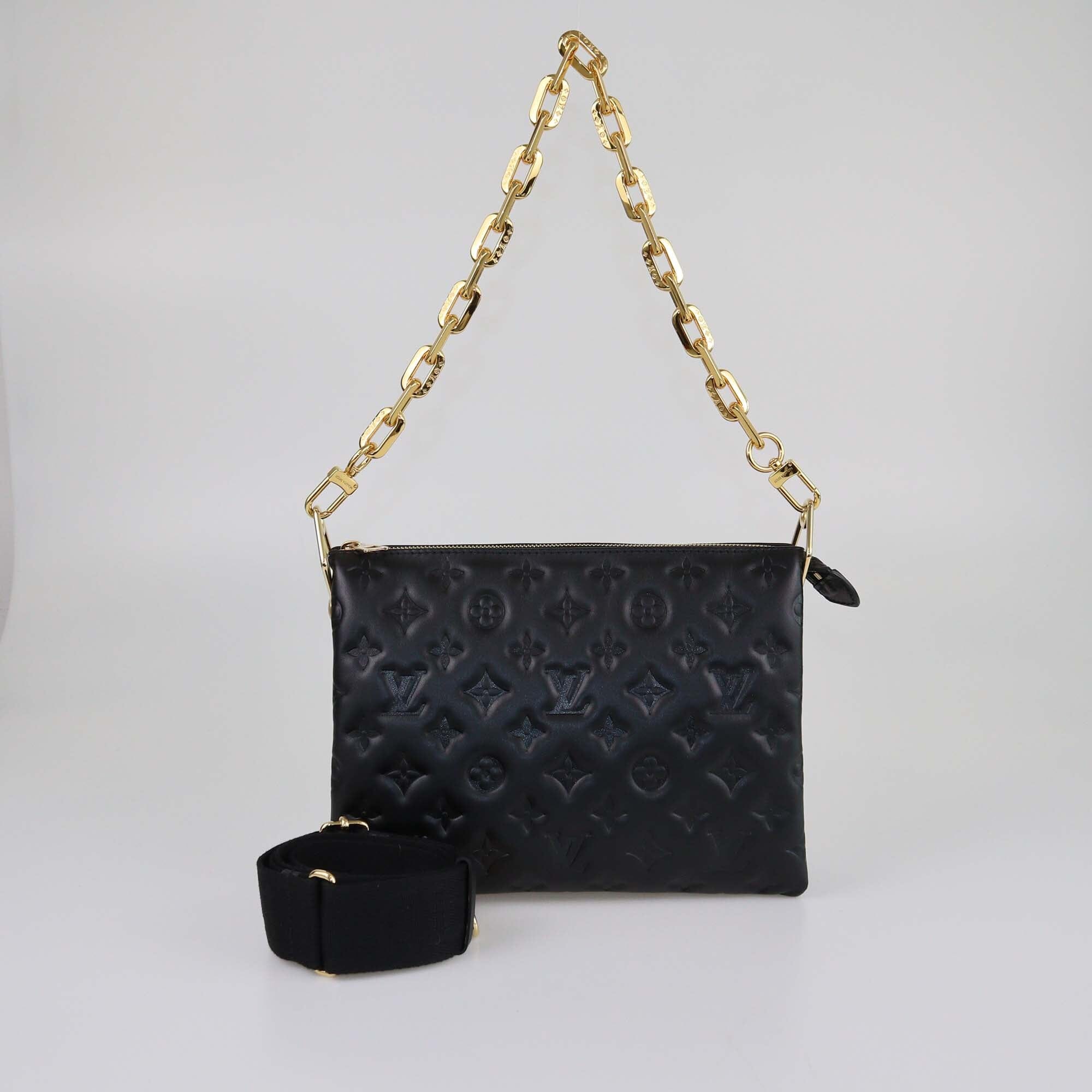 Louis Vuitton Black Monogram Coussin PM Bag Womens Louis Vuitton 