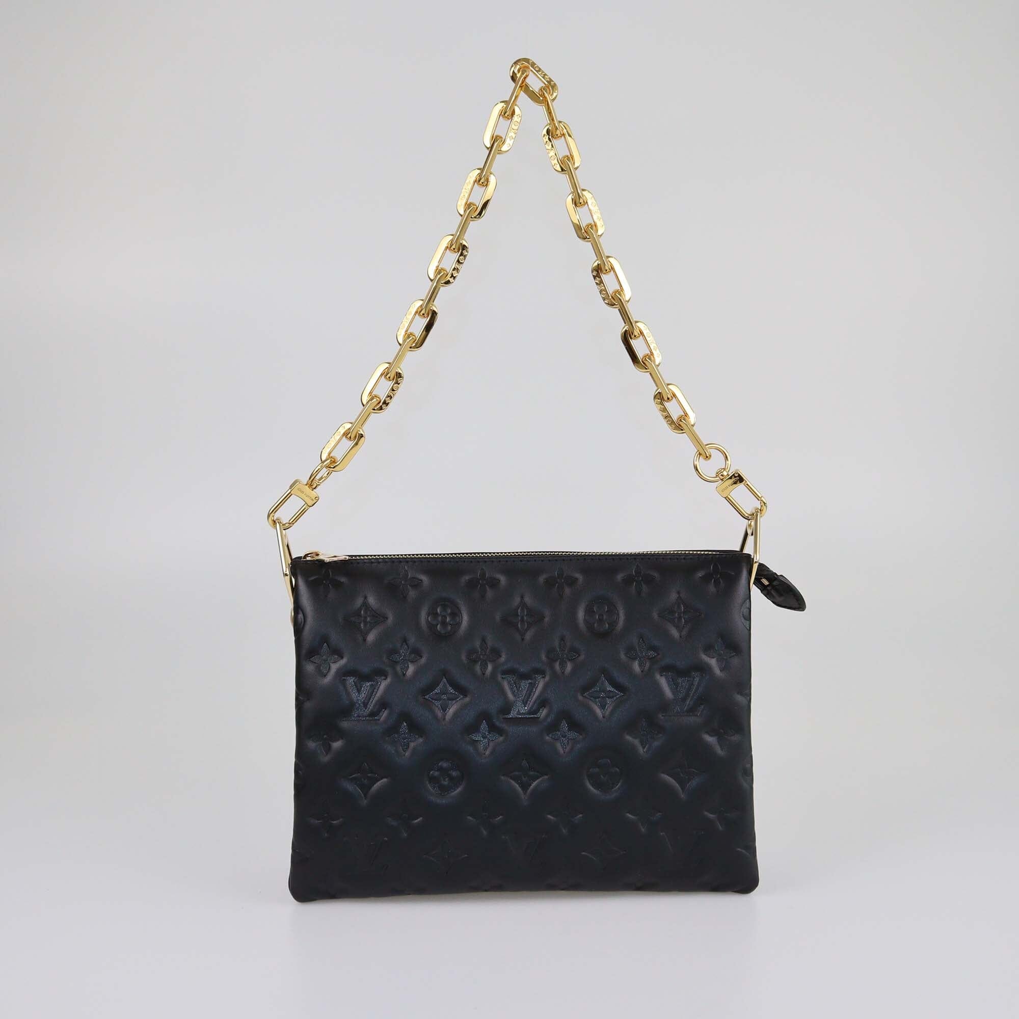 Louis Vuitton Black Monogram Coussin PM Bag Womens Louis Vuitton 