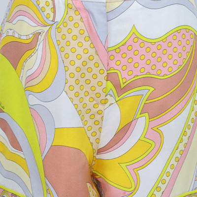 Emilio Pucci Multicolor Silk Printed Mini Short
