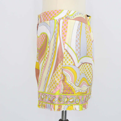 Emilio Pucci Multicolor Silk Printed Mini Short