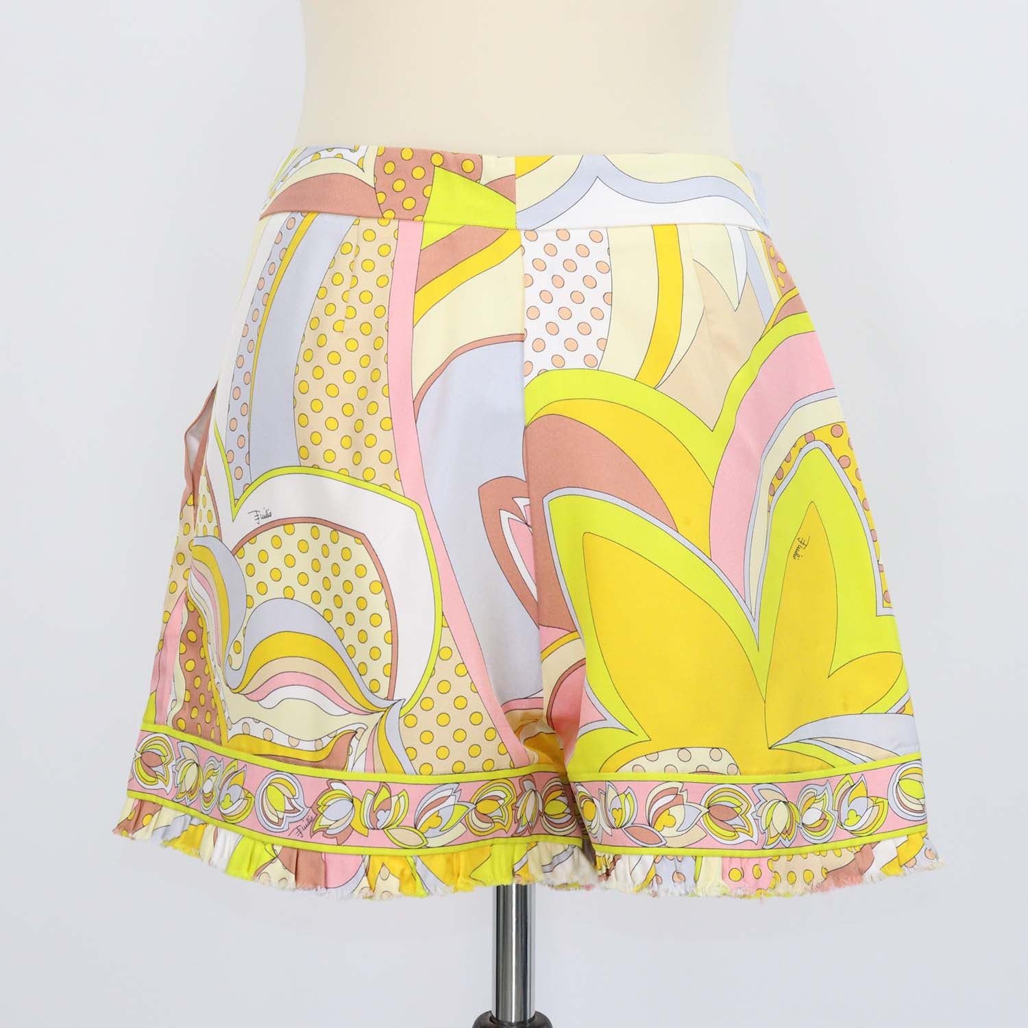 Emilio Pucci Multicolor Silk Printed Mini Short