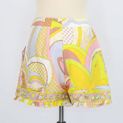 Emilio Pucci Multicolor Silk Printed Mini Short