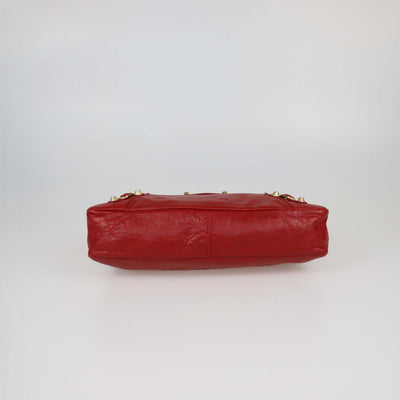 Balenciaga Red Leather Classic Town Bag