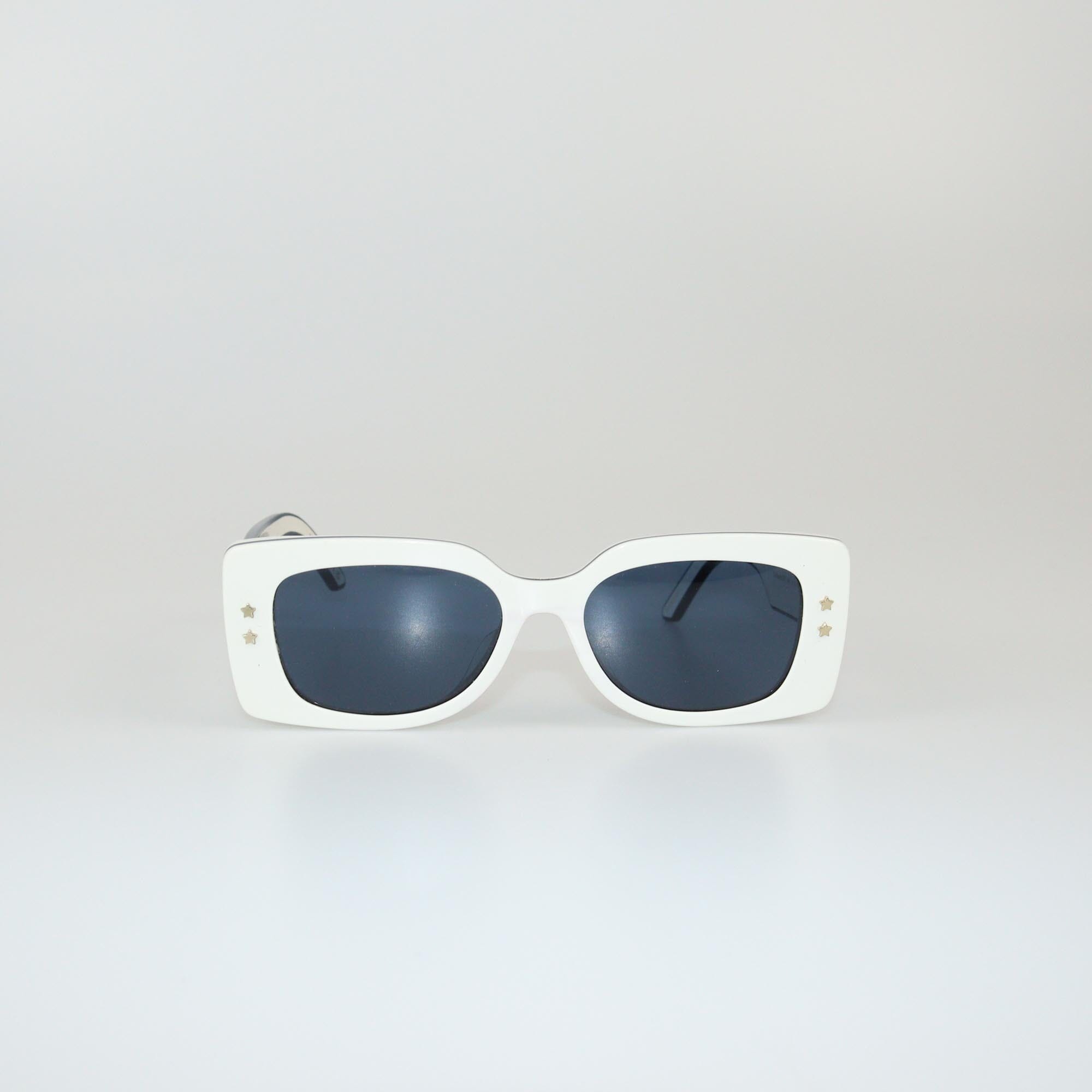 Christian Dior White/Navy Blue DiorPacific S1U Sunglasses Womens Christian Dior 