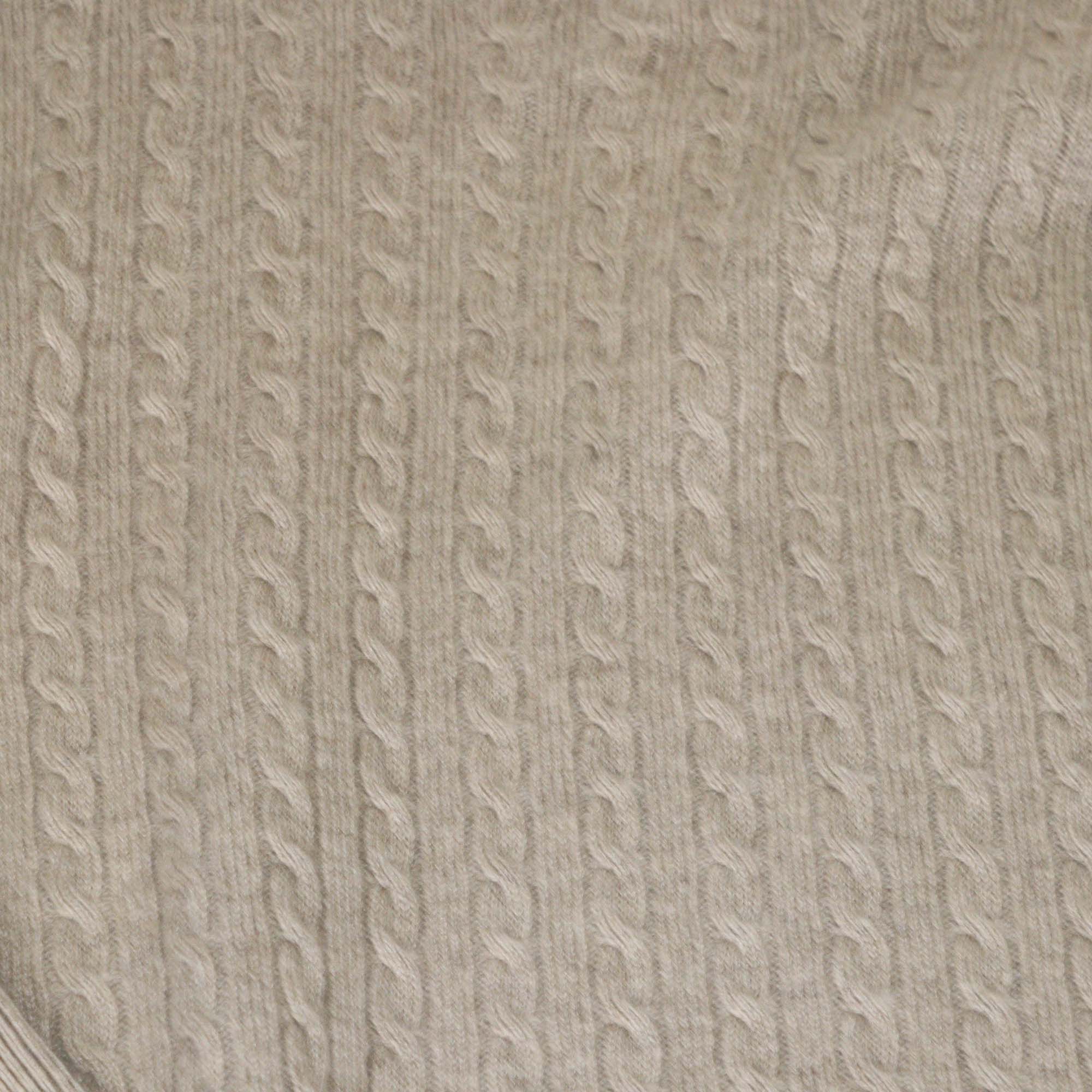 12 Storeez Light Coffee Rye Cashemere Cable Knit Jumper & Trouser Set