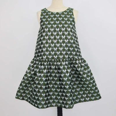 Maje Metallic Green Blend Polyester Jacquard Parrot Print Mini Dress