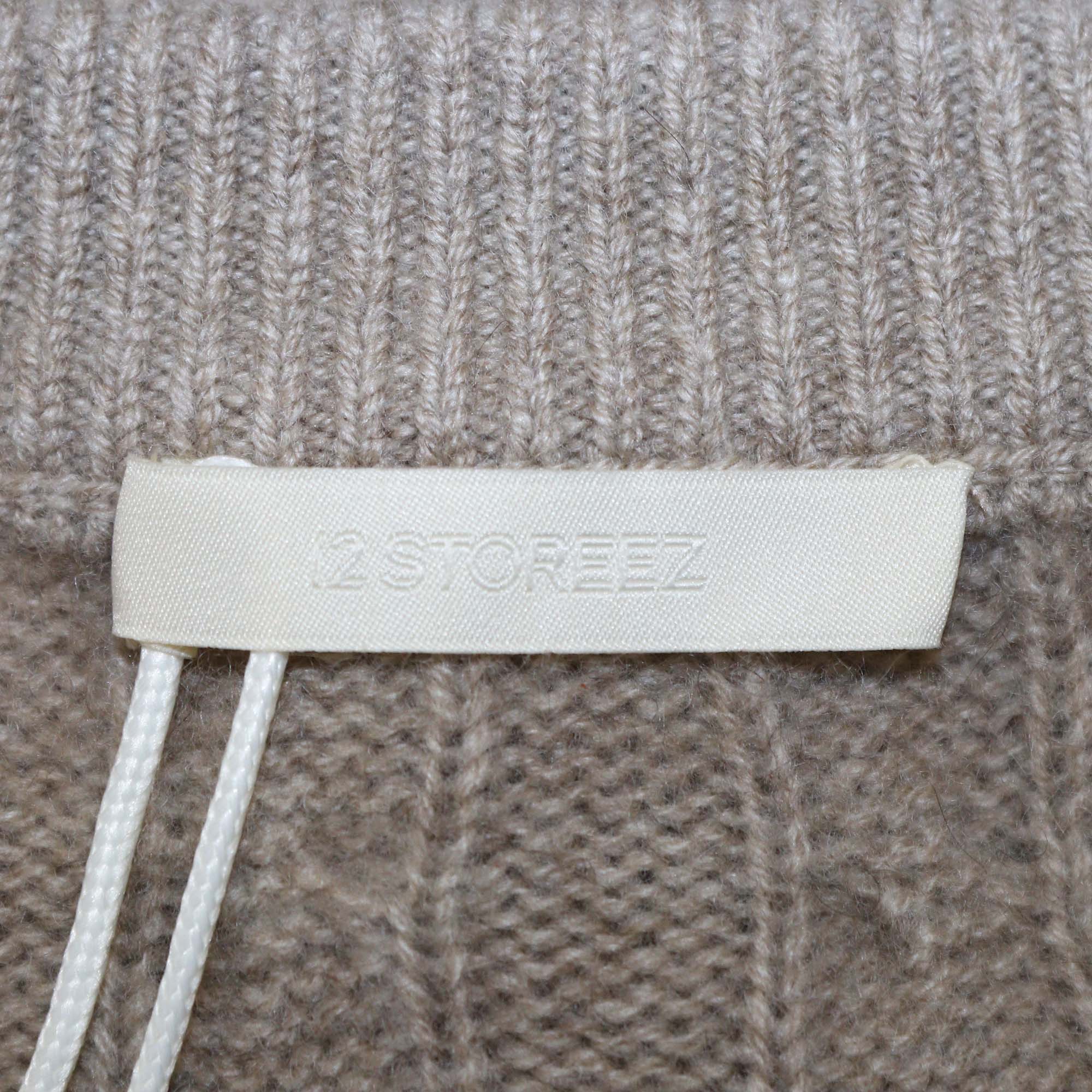 12 Storeez Light Coffee Rye Cashemere Cable Knit Jumper & Trouser Set