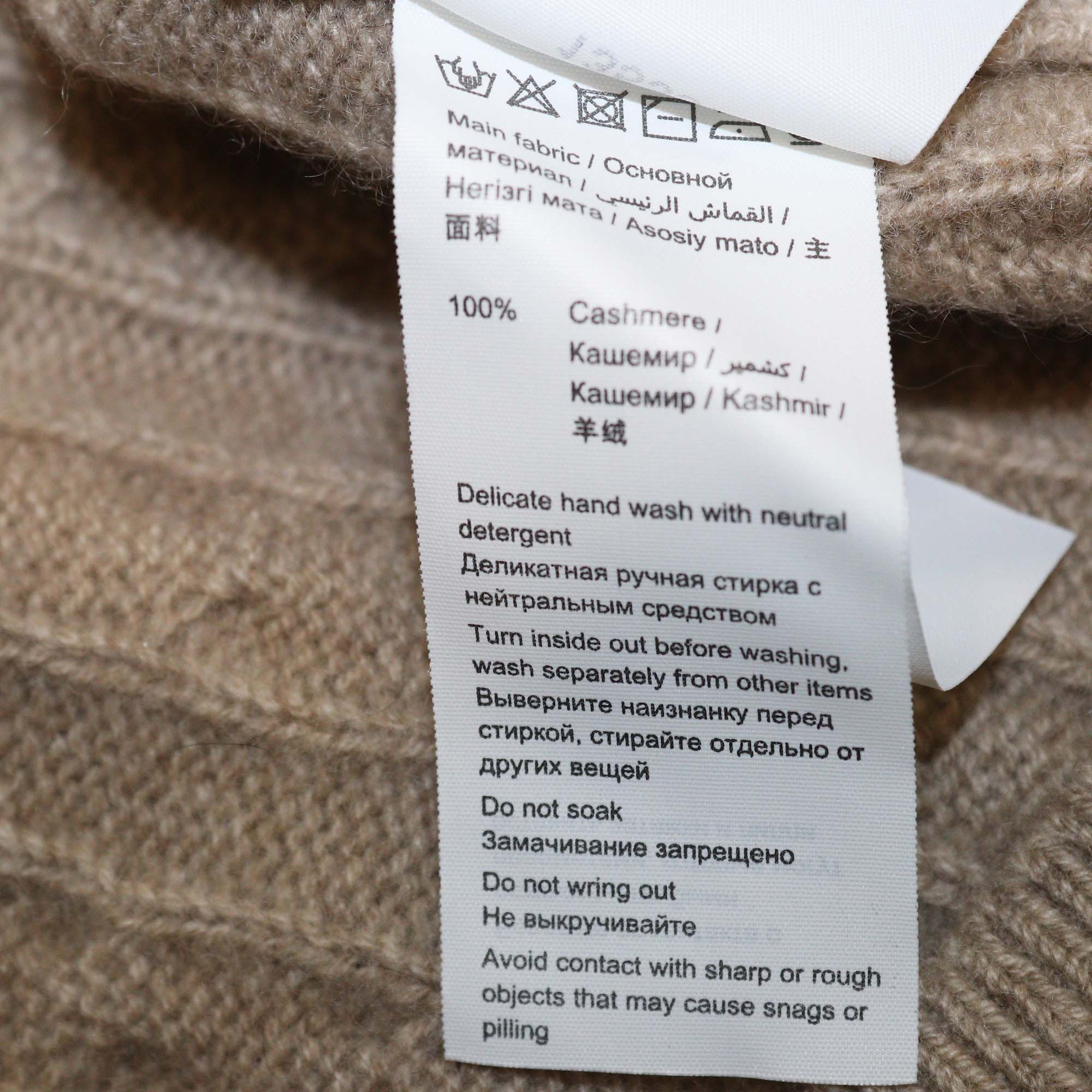 12 Storeez Light Coffee Rye Cashemere Cable Knit Jumper & Trouser Set