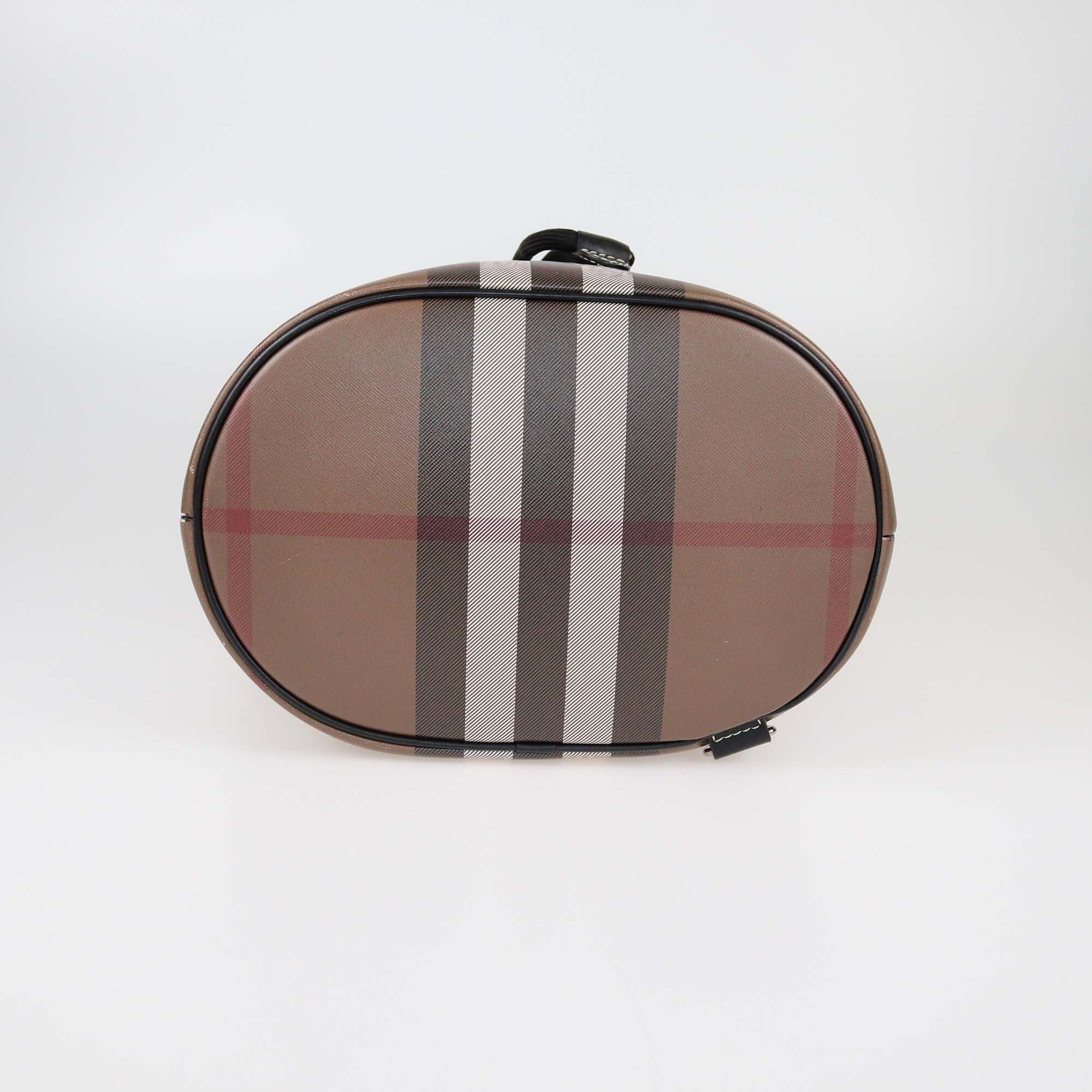 Burberry Black/Brown House Check Chesterton Bucket Bag Womens Burberry 
