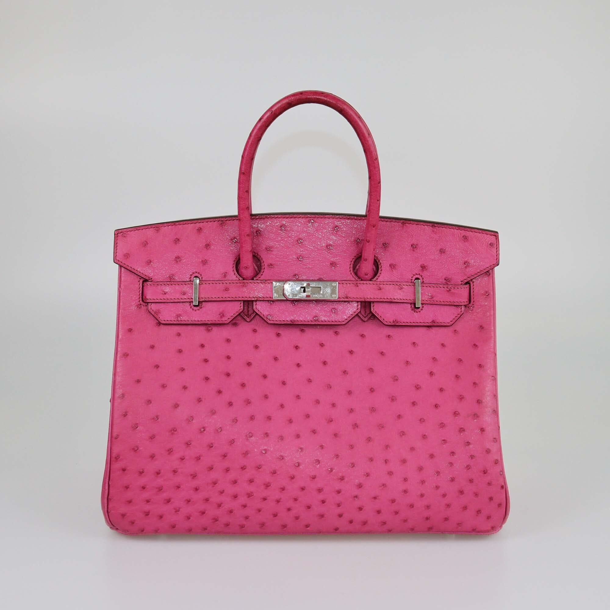 Hermes Fuchsia Birkin 35 Bag PHW Womens Hermes 