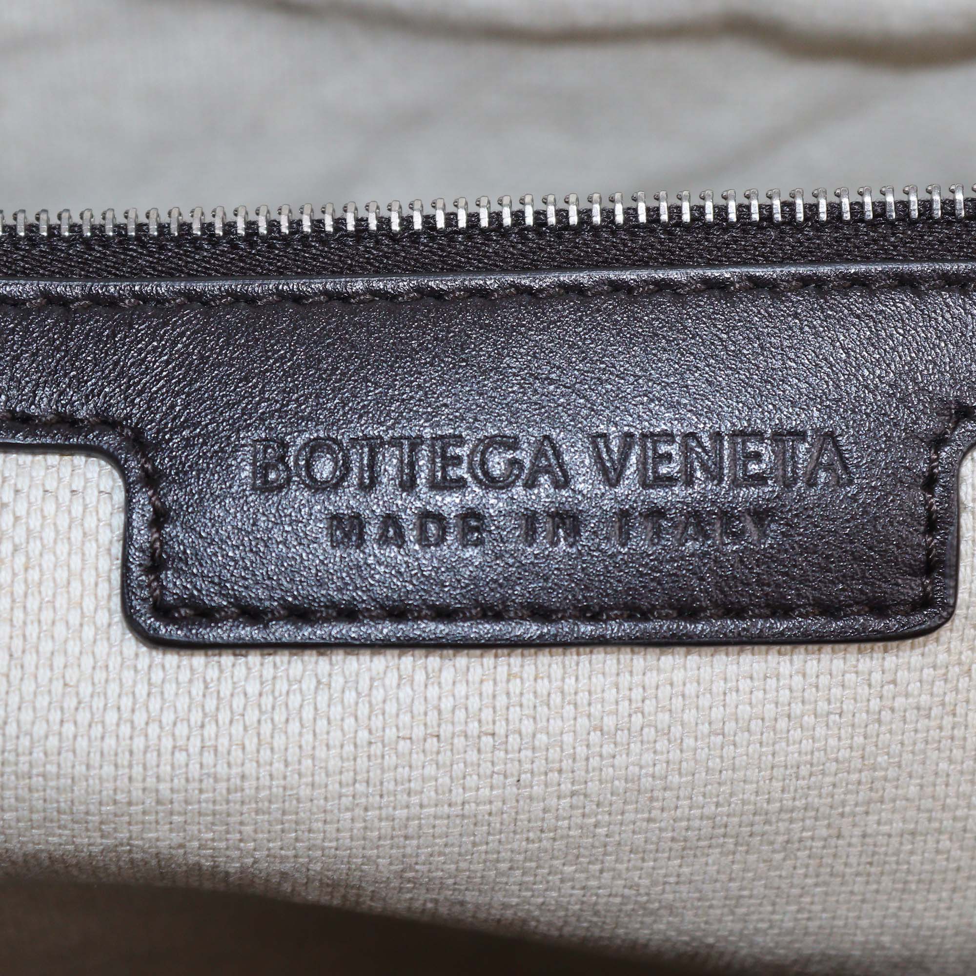 Bottega Veneta Cacao Brown Intrecciato Leather Medium Duffle Bag
