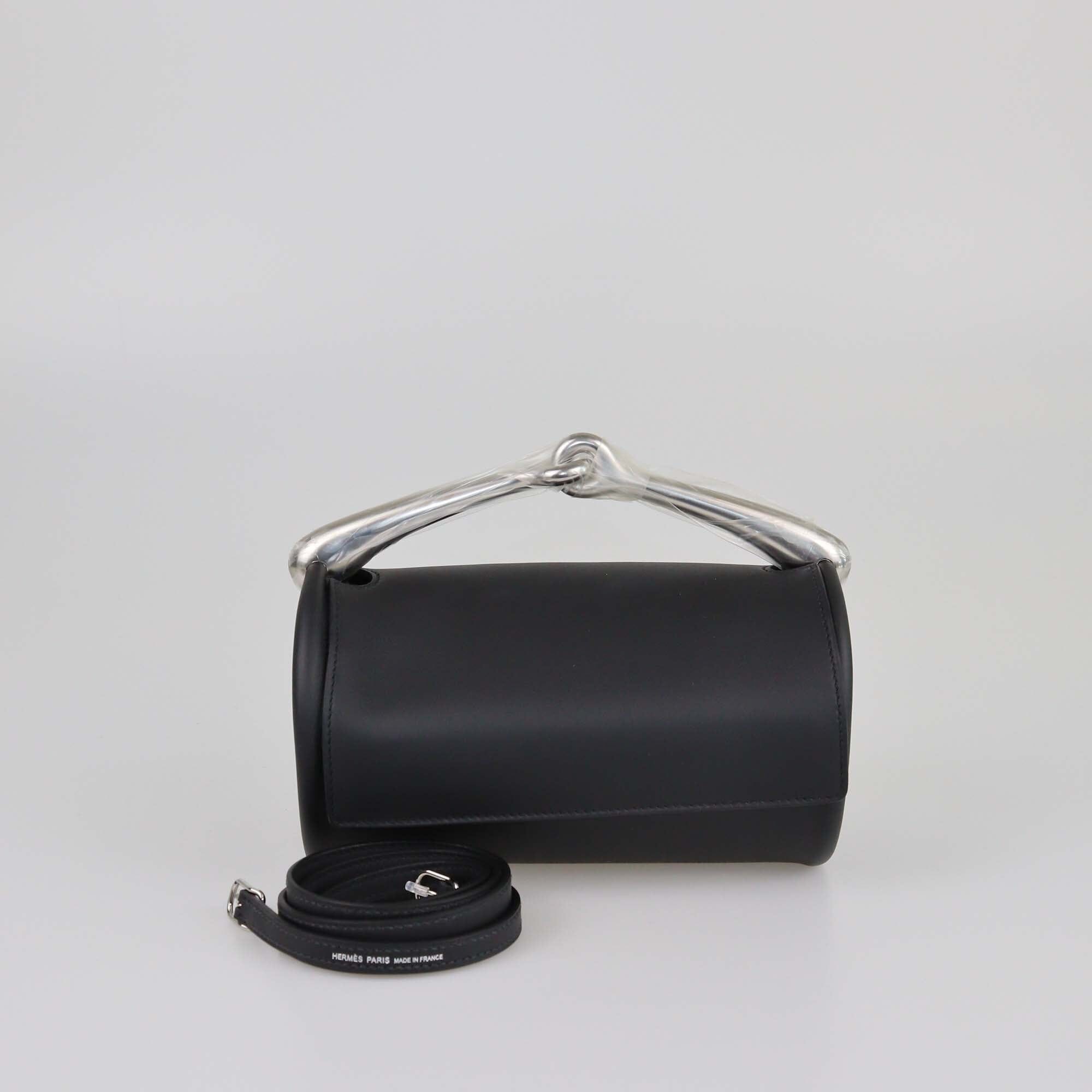 Hermes Black Veu Swift Maximors PHW Bag Womens Hermes 