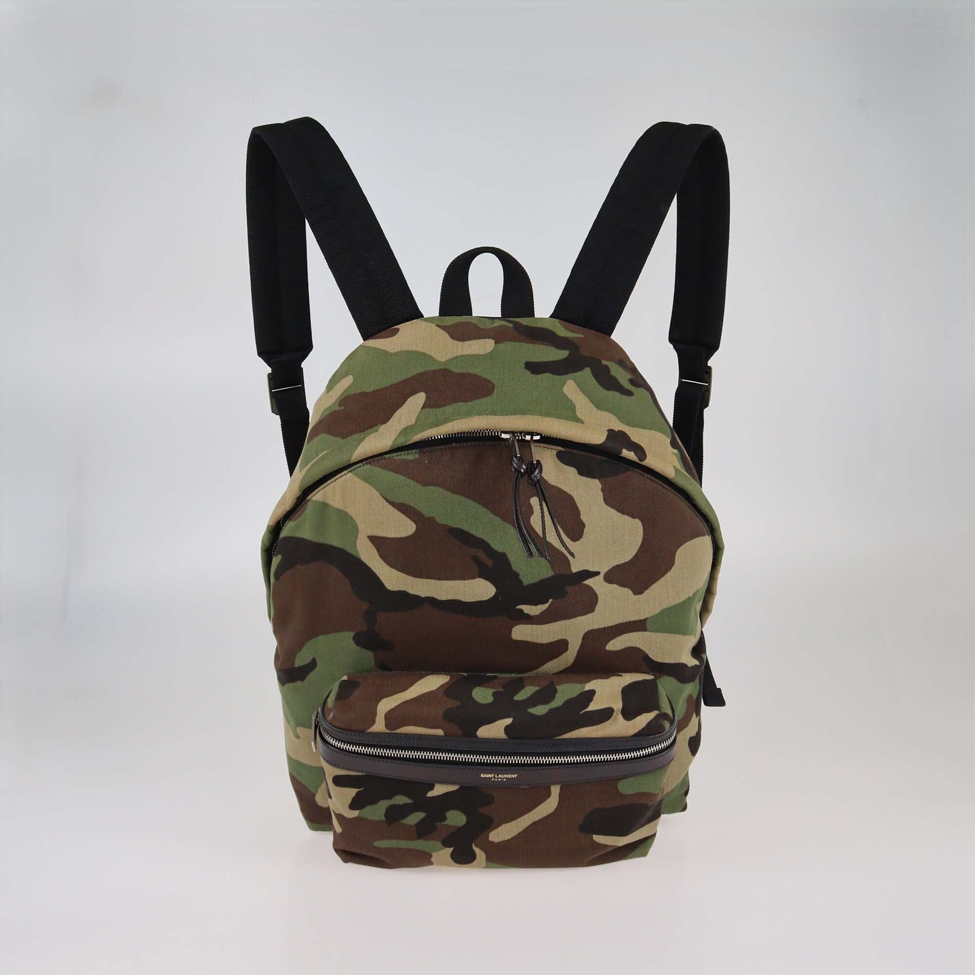 Saint Laurent Camouflage City Backpack Womens Saint Laurent 