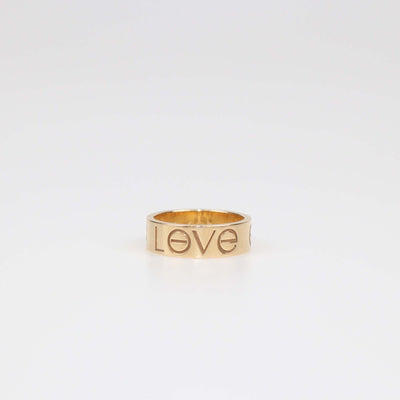 Cartier Love 18K Rose Gold Band Ring Size 48