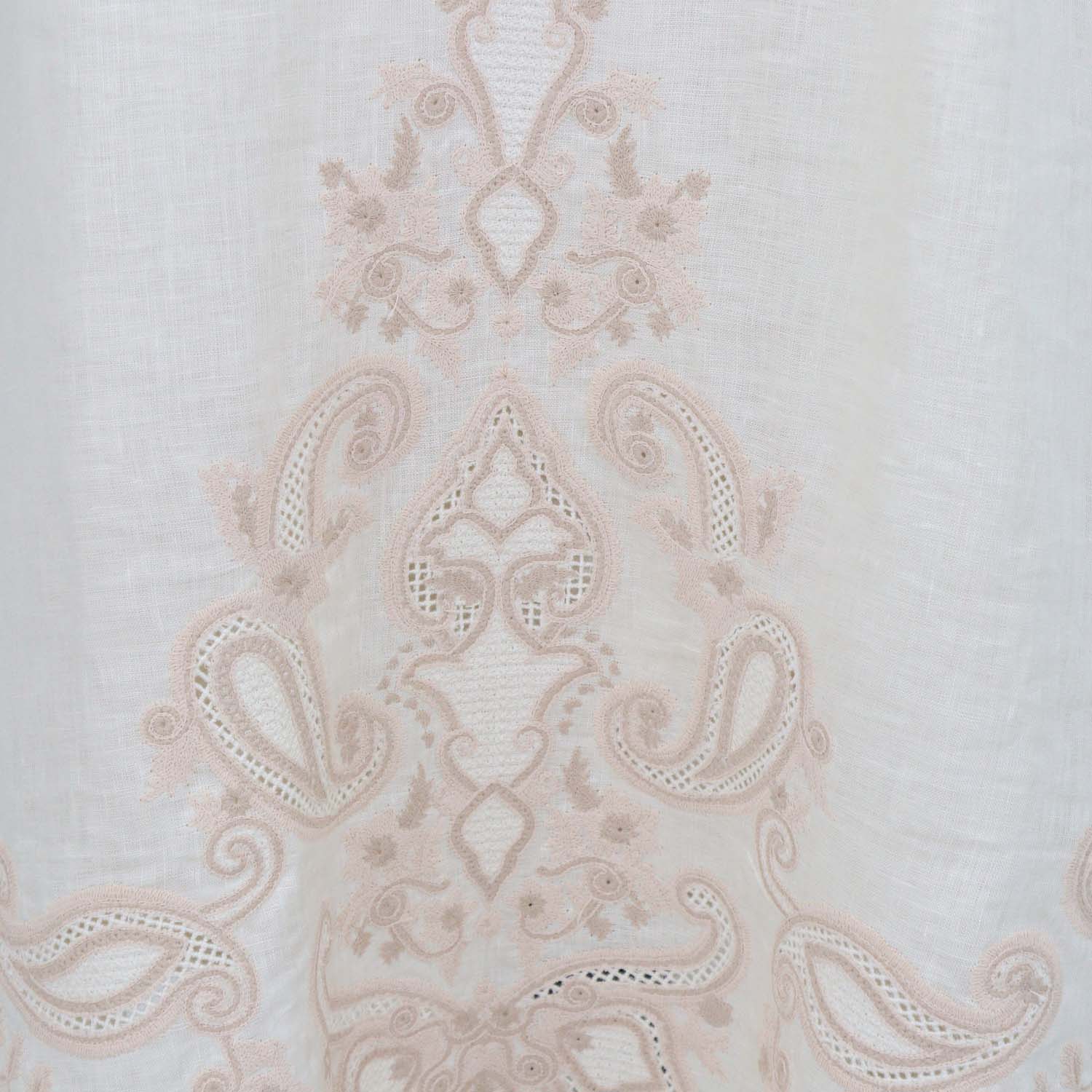 Zimmermann Beige Linen Estelle Paisley Long Dress