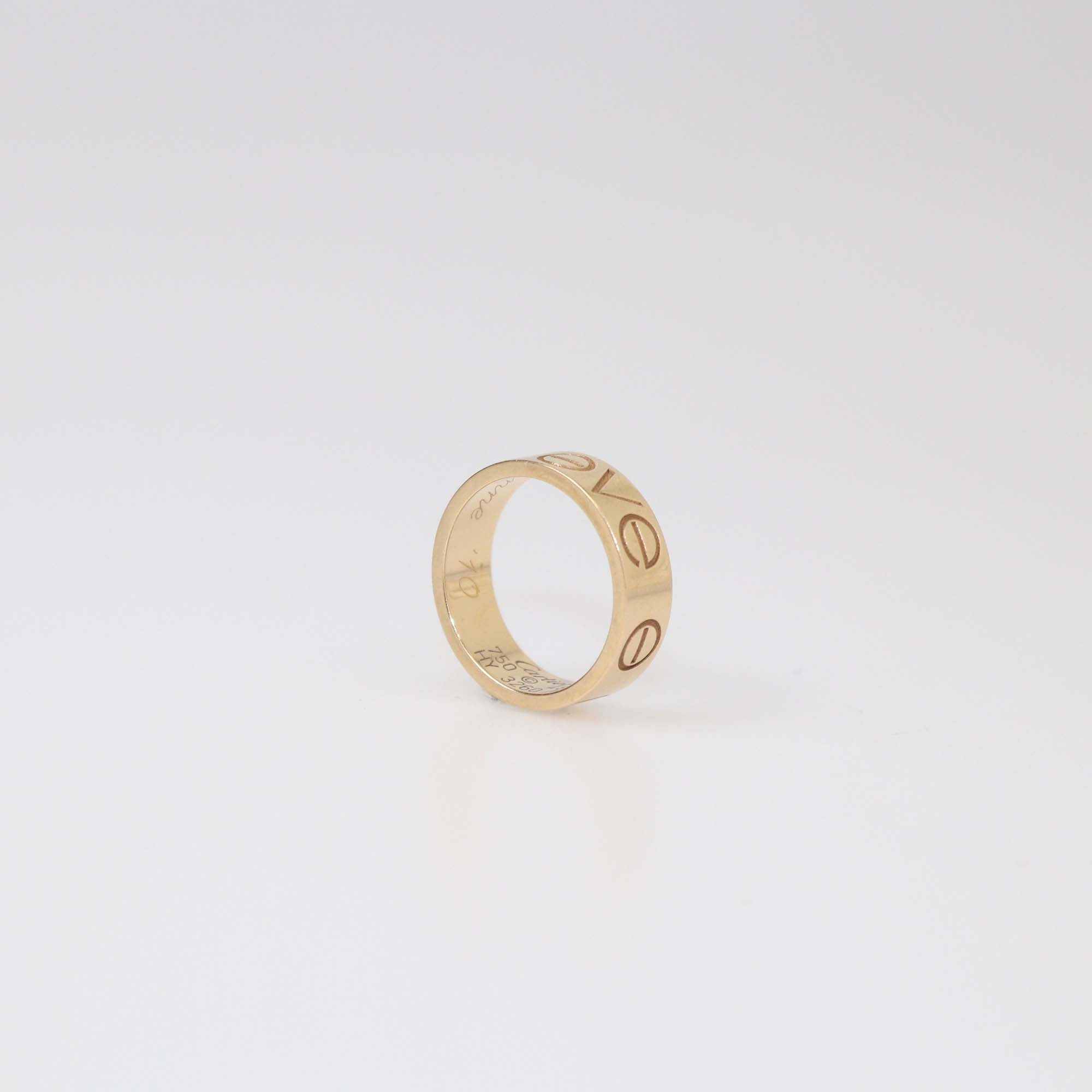 Cartier Love 18K Rose Gold Band Ring Size 48