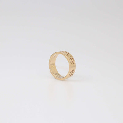 Cartier Love 18K Rose Gold Band Ring Size 48