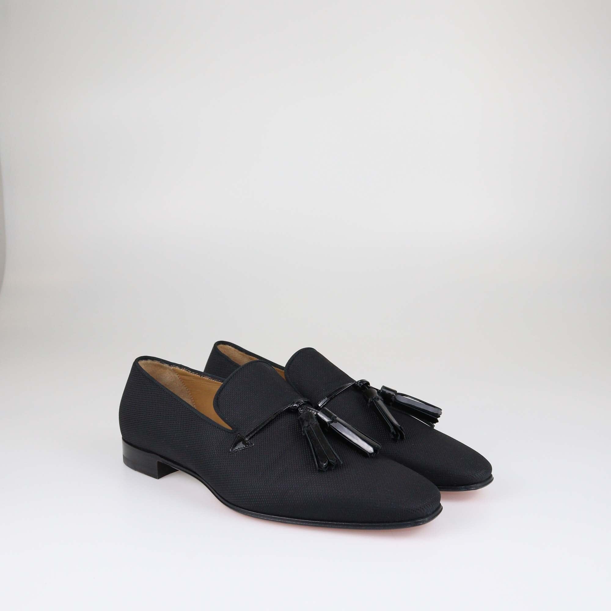 Christian Louboutin Black Dandelion Tassel Loafers Shoes Christian Louboutin 