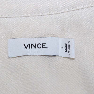Vince Ivory Blend Linen Sleeveless Belted Jumpsuit
