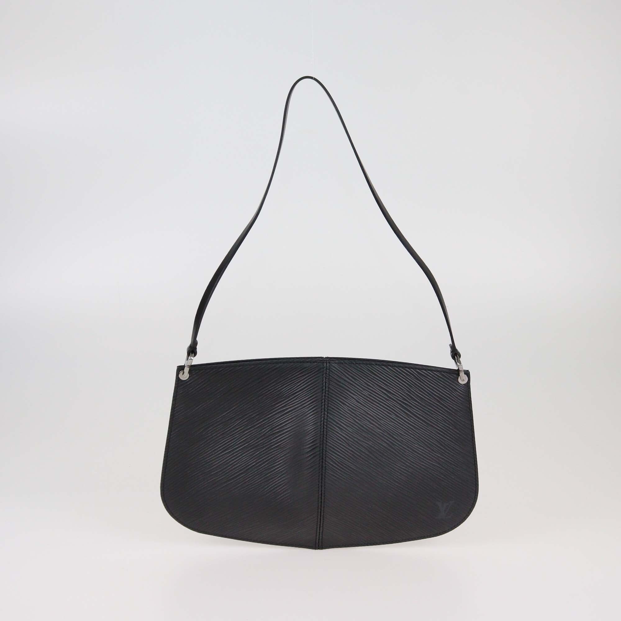 Louis Vuitton Black Epi Demi Lune Pochette Womens Louis Vuitton 