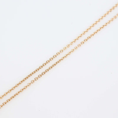 Cartier Love Interlocking 2 Hoops 18K Rose Gold Pendant Necklace