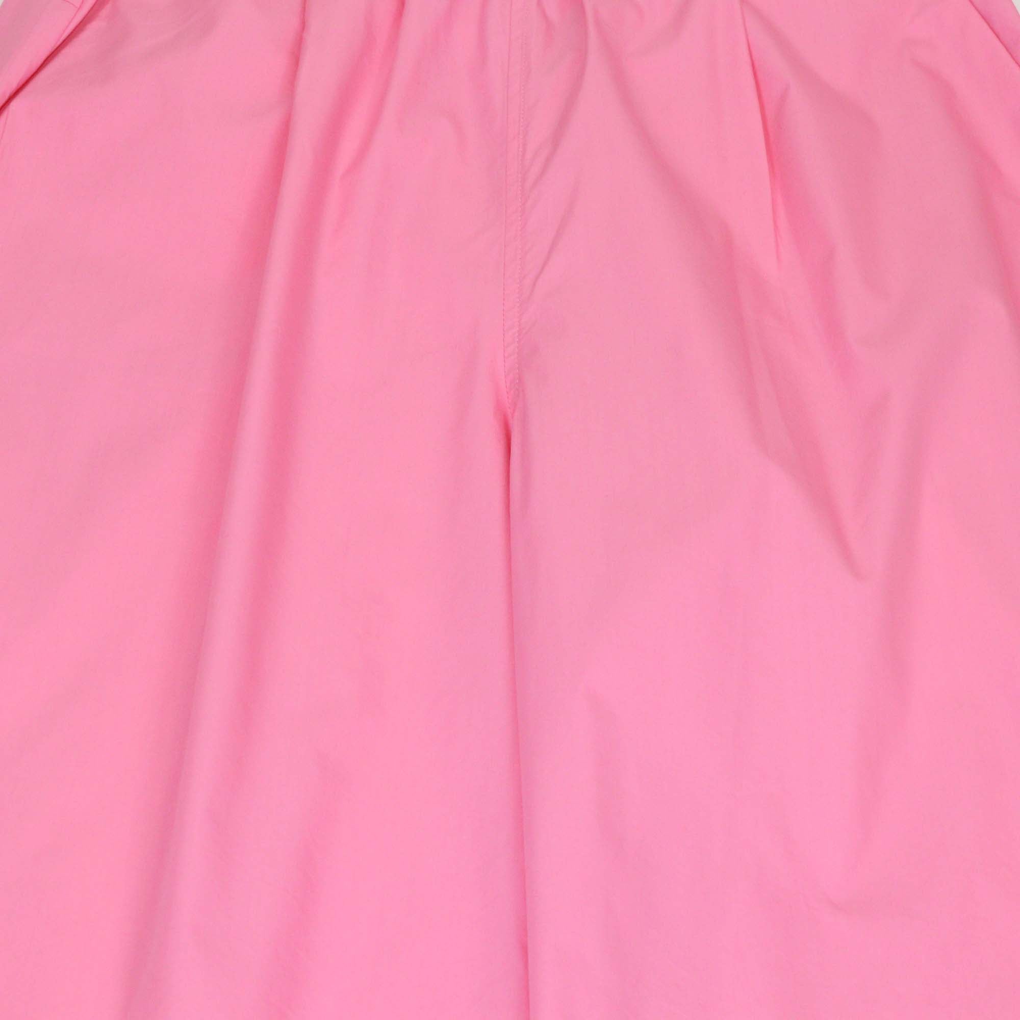 Fendi Kids Pink Blend Cotton FF Elastic Waist Wide Leg Pants