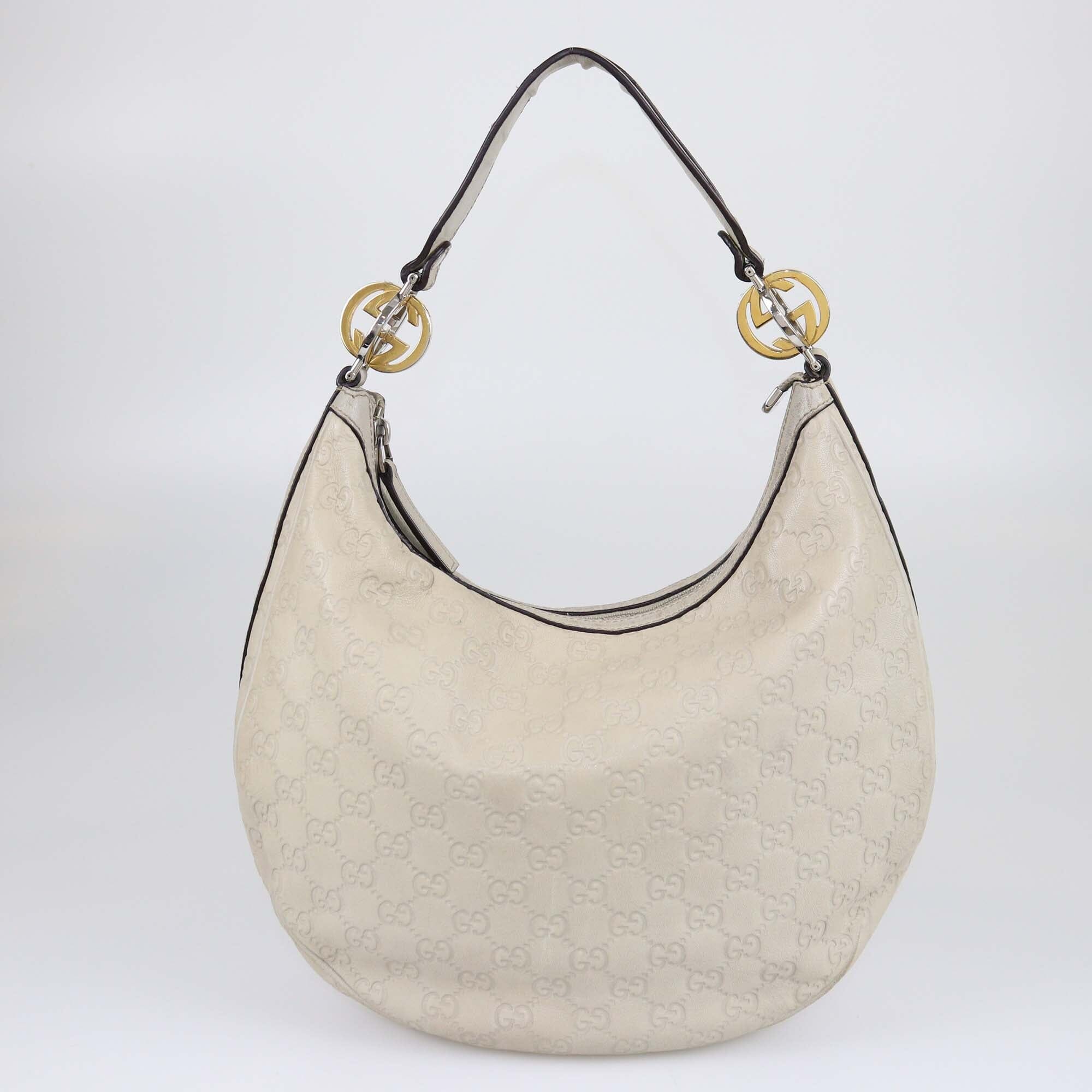 Gucci Light Beige Guccissima Medium Twins Hobo Bags Gucci 