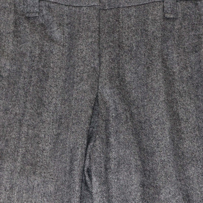 Brunello Cucinelli Grey Wool Cashmere Blend Beaded Formal Fit Trousers