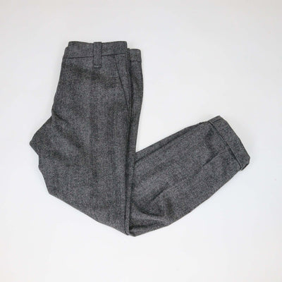Brunello Cucinelli Grey Wool Cashmere Blend Beaded Formal Fit Trousers