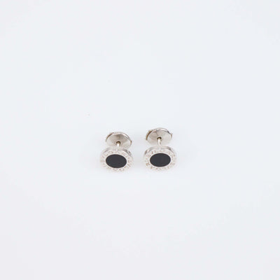 Bvlgari Bvlgari 18K White Gold Onyx Stud Earrings