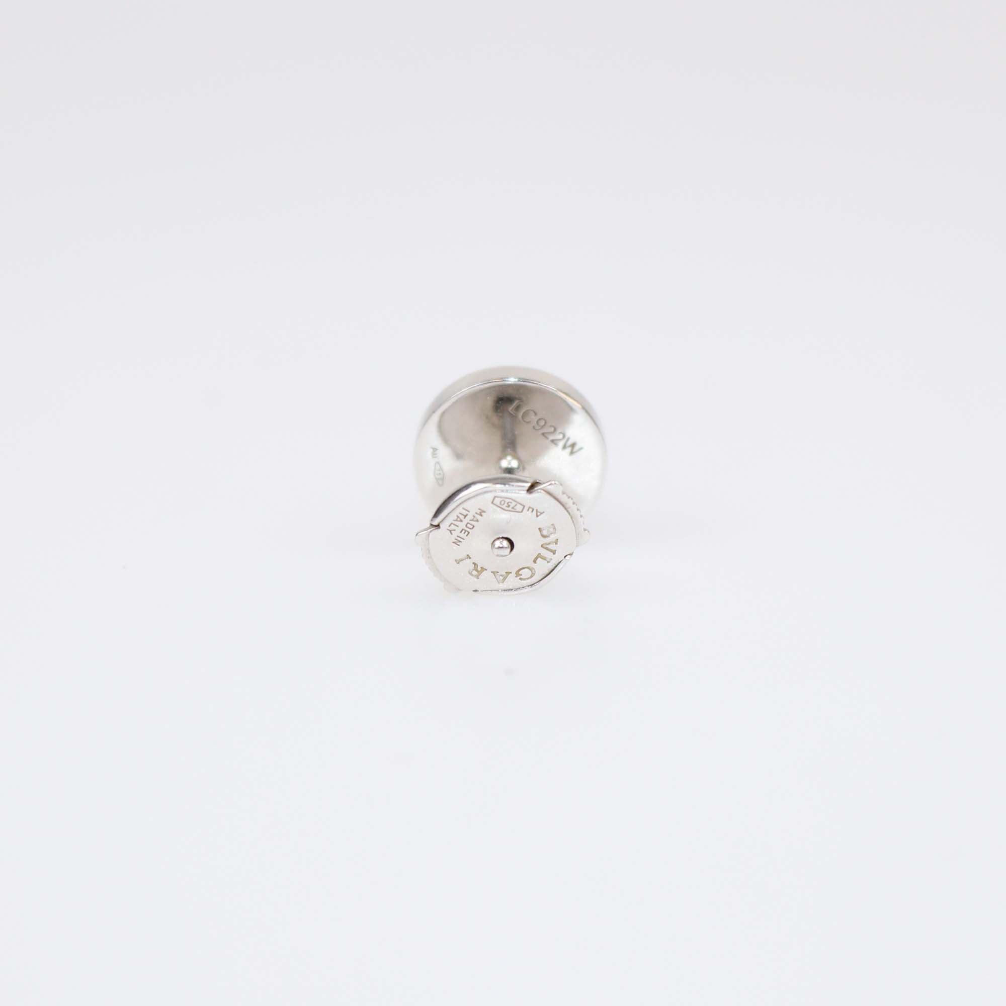 Bvlgari Bvlgari 18K White Gold Onyx Stud Earrings