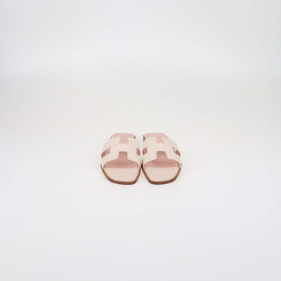 Hermes Bicolor Lizard Oran Sandals