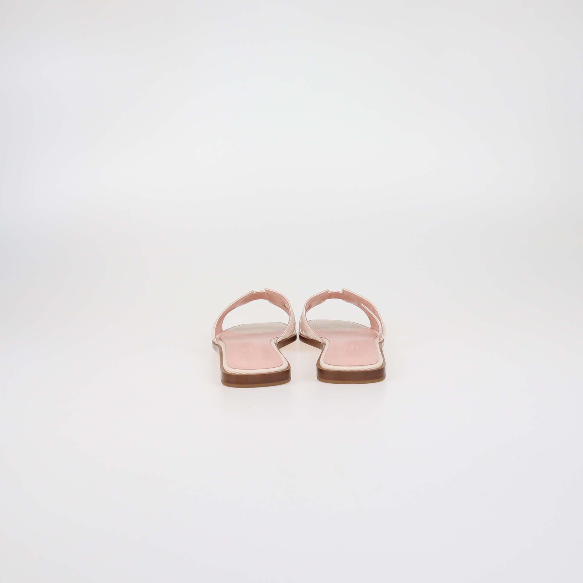 Hermes Bicolor Lizard Oran Sandals