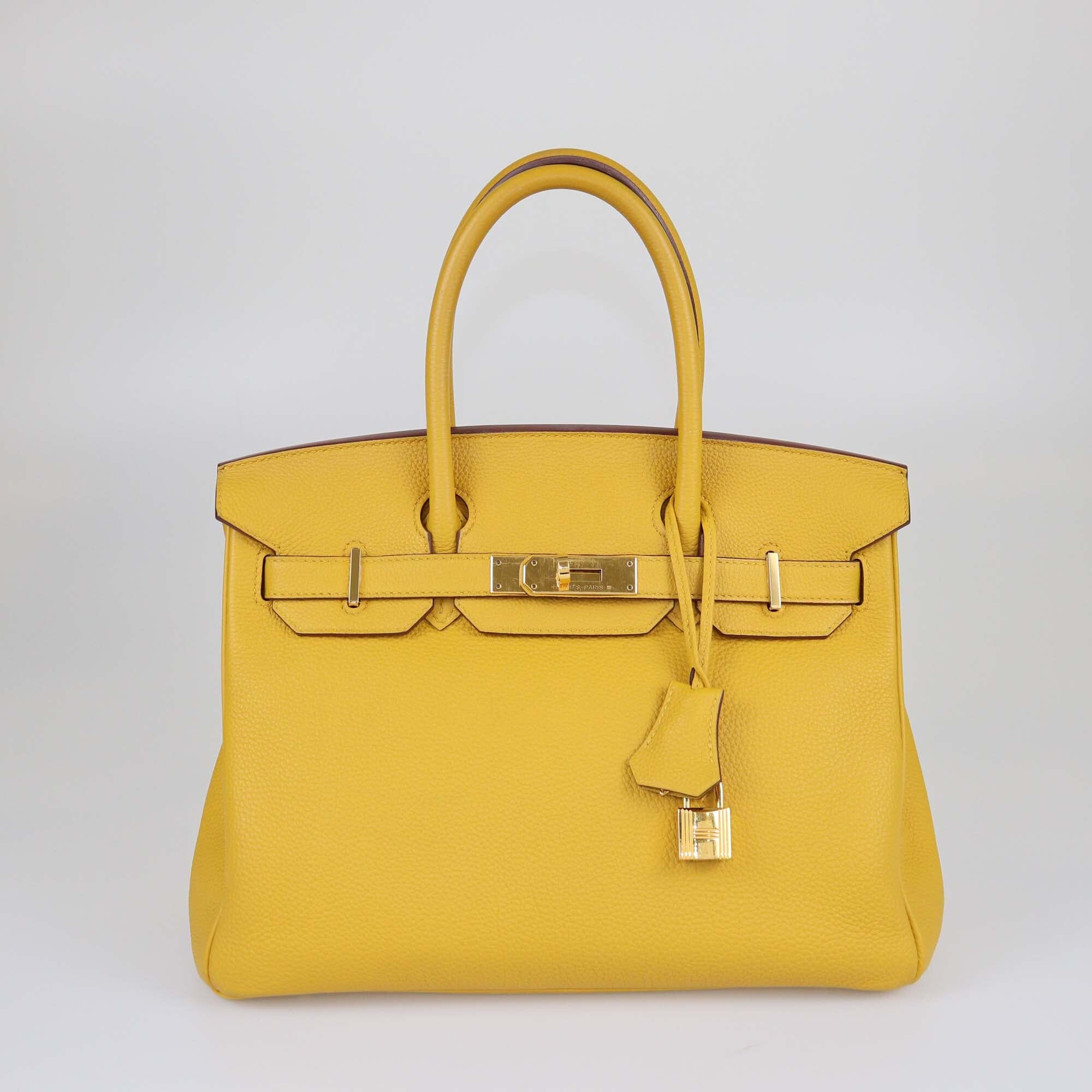 Hermes Curry Togo Gold Hardware Birkin 30 Bag Bags Hermes 