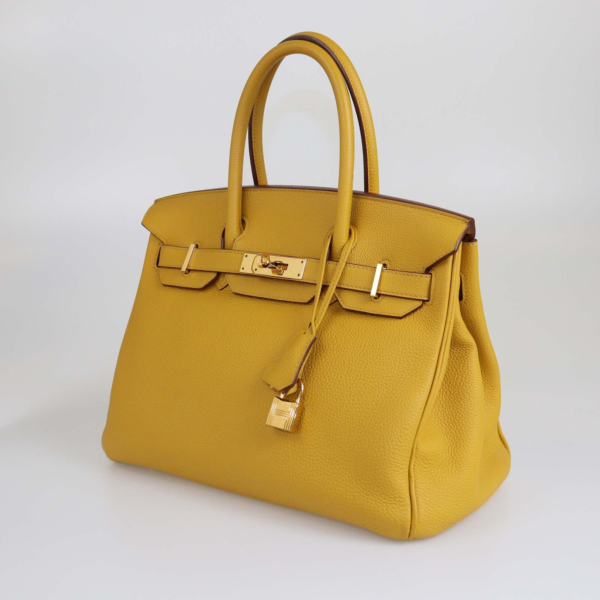 Hermes Curry Togo Gold Hardware Birkin 30 Bag Bags Hermes 