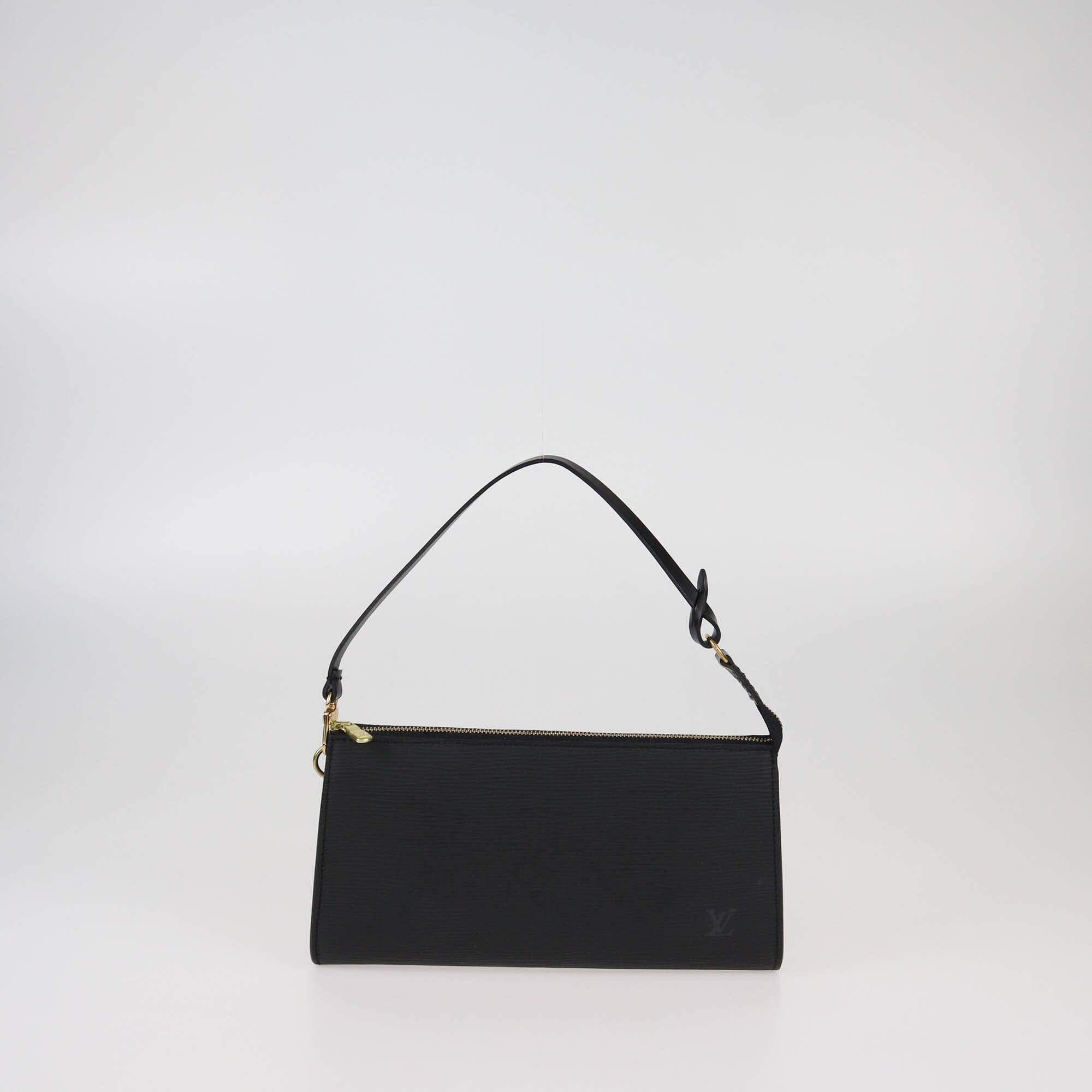 Louis Vuitton Black Epi Pochette Accessoires Womens Louis Vuitton 