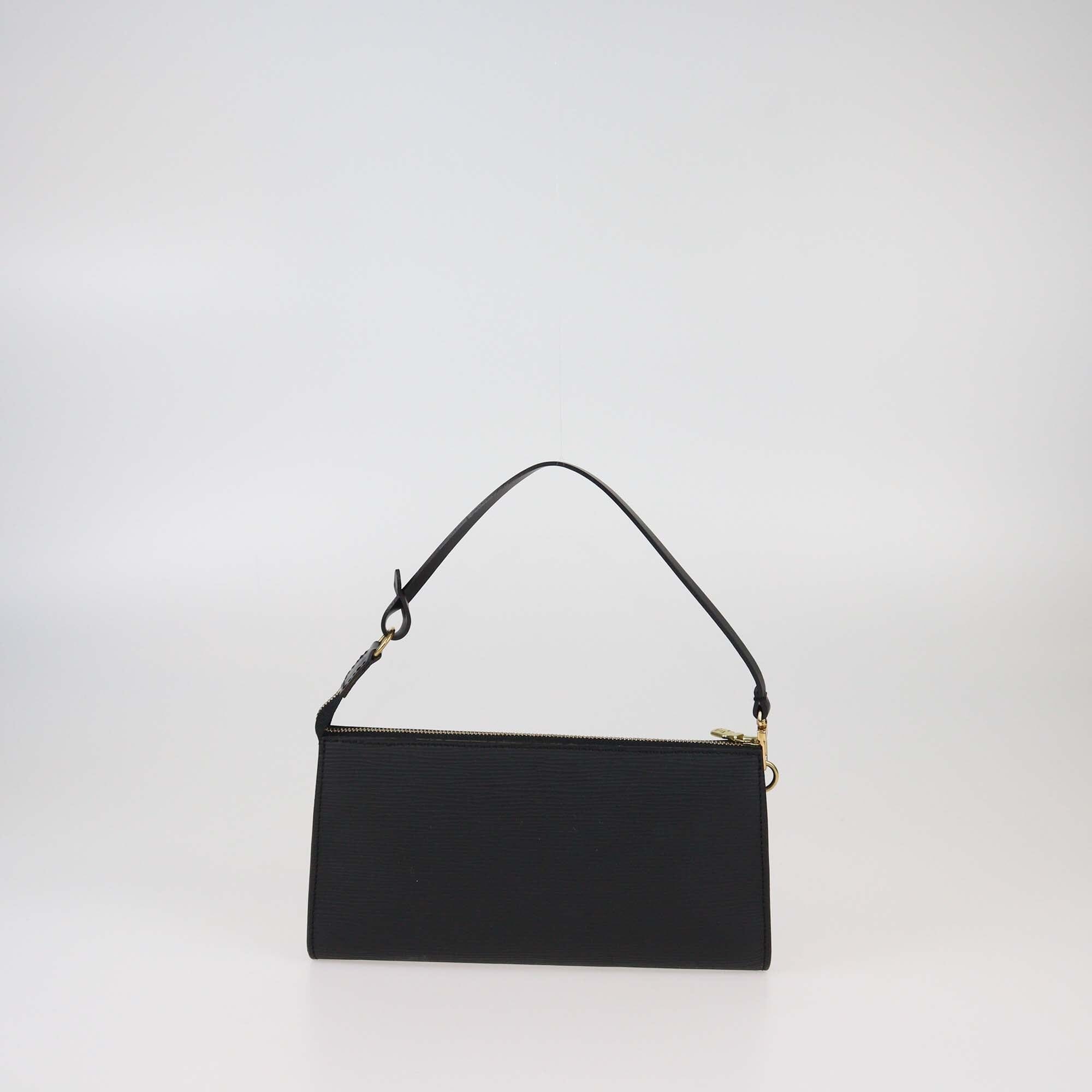 Louis Vuitton Black Epi Pochette Accessoires Womens Louis Vuitton 