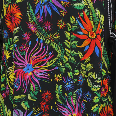 3.1 Phillip Lim Multicolor Blend Viscose Floral Print Cold-Shoulder Top