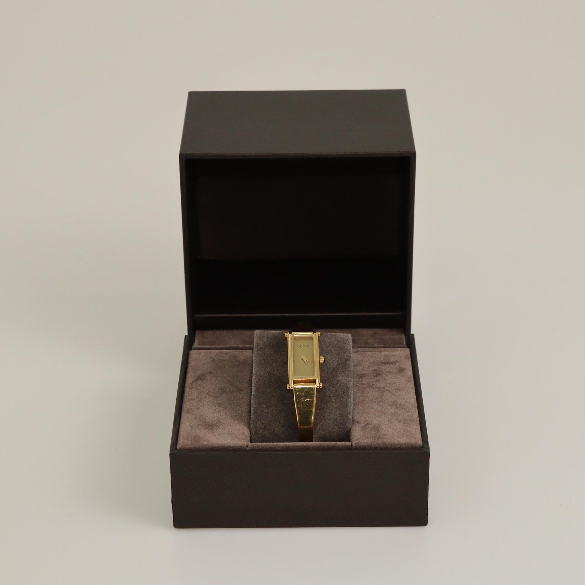 Gucci Champagne Gold Plated Stainless Steel Horsebit 1500L Women's Watch 12.30 mm Womens Gucci 