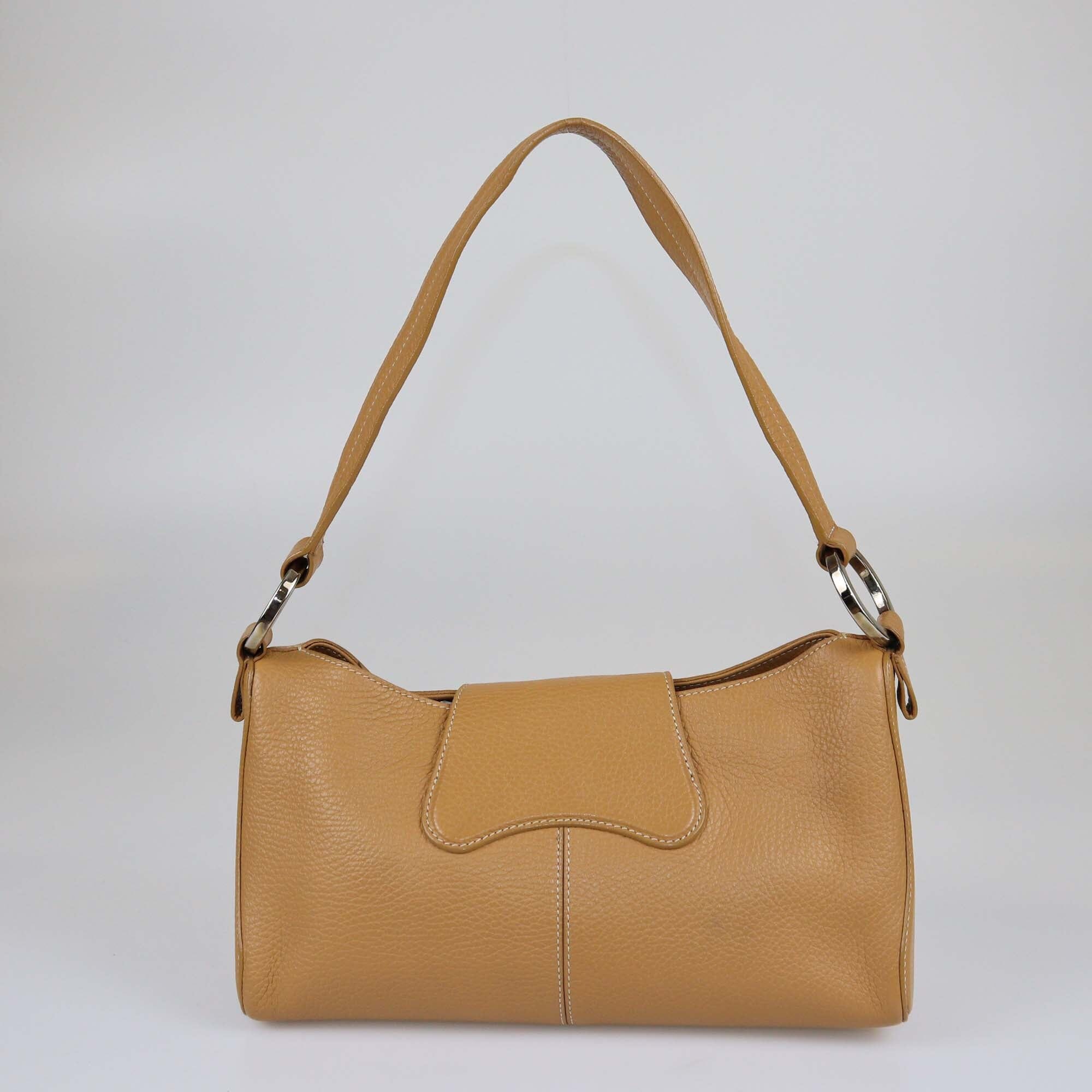 Tod's Tan Buckle Detail Shoulder Bag Bags Tod's 