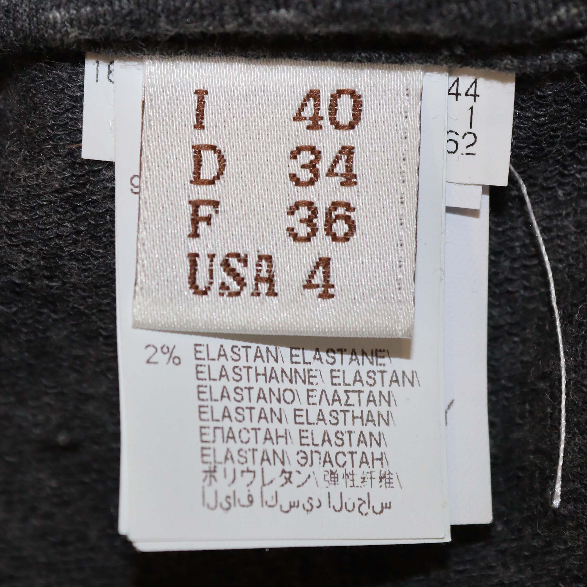 Brunello Cucinelli Grey Cotton Blended Beaded Pocket Joggers Pants