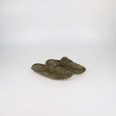 Hermes Vert Toundra Suede Icaro Mules