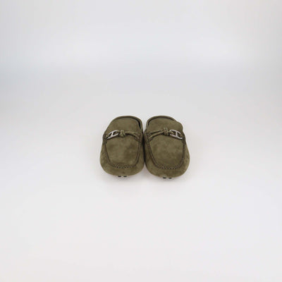 Hermes Vert Toundra Suede Icaro Mules