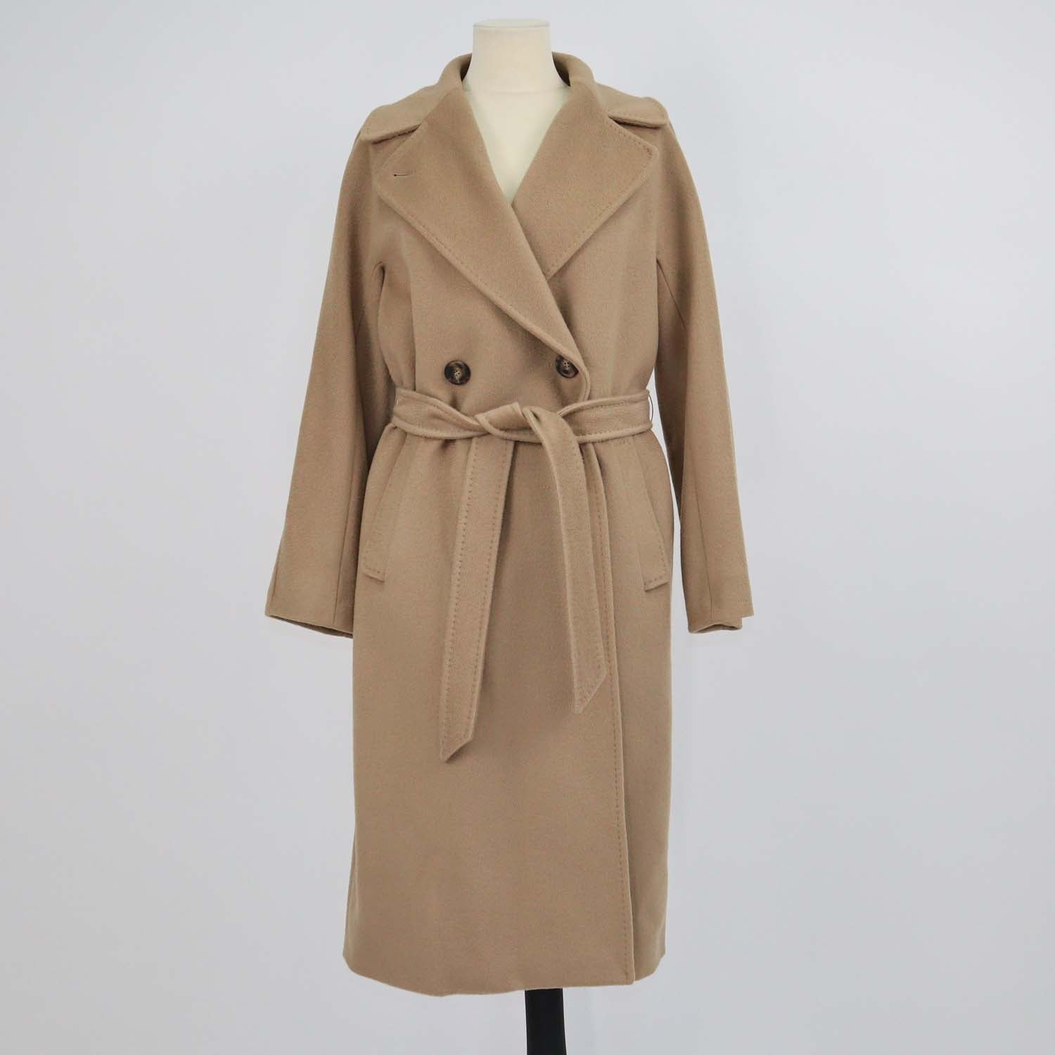 Weekend Max Mara Beige Wool Belted Trench Coat