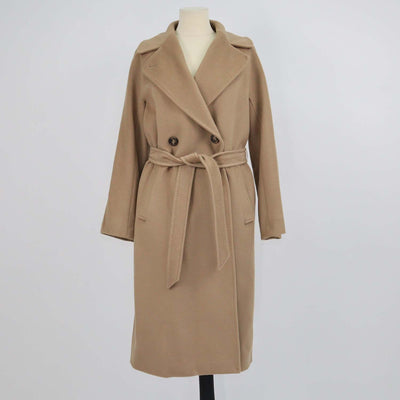 Weekend Max Mara Beige Wool Belted Trench Coat