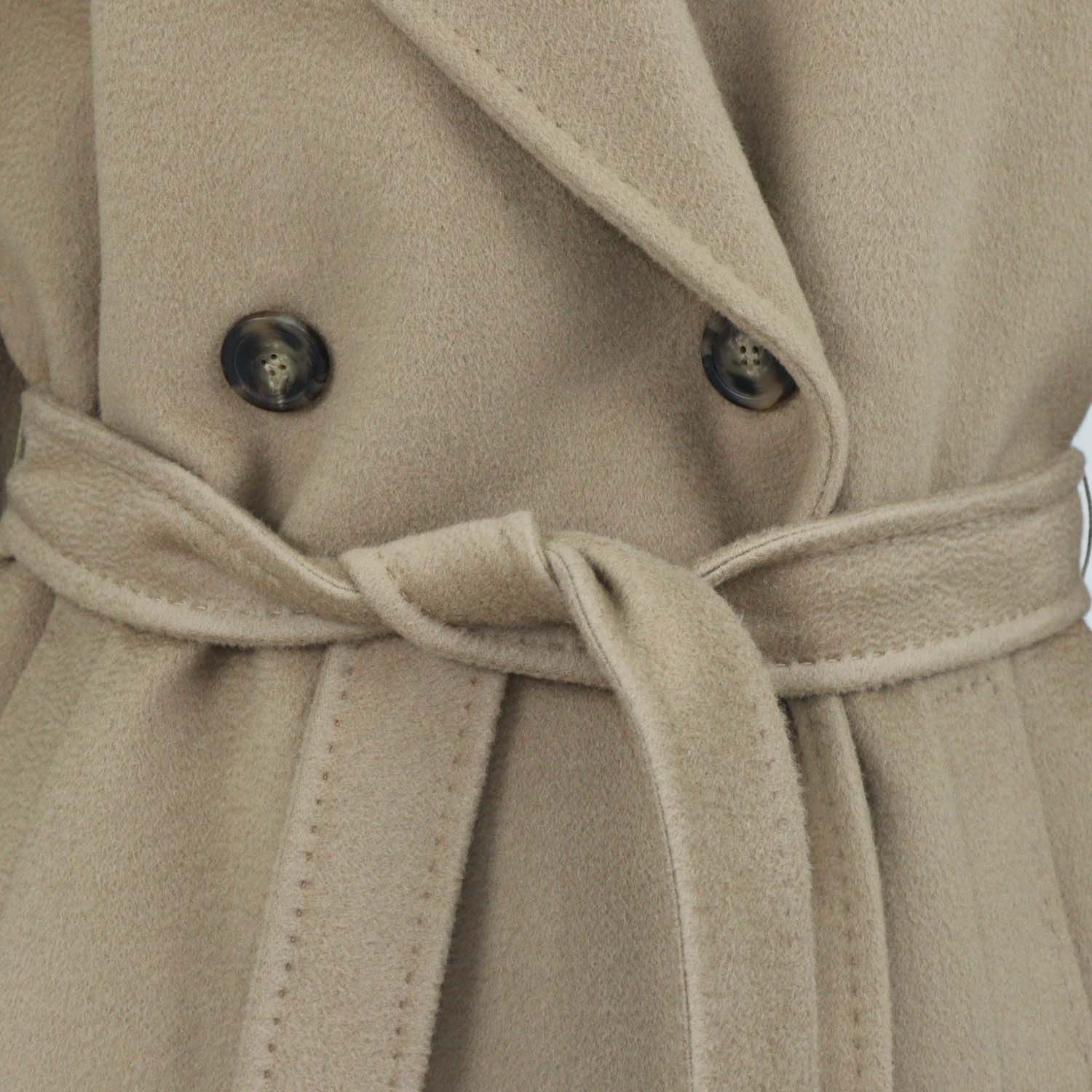 Weekend Max Mara Beige Wool Belted Trench Coat